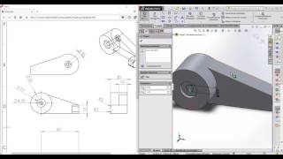 Solidworks 2015 9 Leyendo un plano Ejercicio 1 [upl. by Wind]