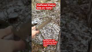 Busting Wire with the Halfbreed Blades ERK01 TOPO halfbreedblades survivalknife rescueknife [upl. by Lledrev]