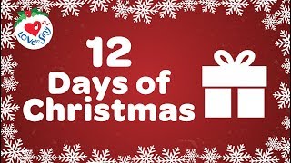 12 Days of Christmas with Lyrics  Christmas Songs and Carols [upl. by Aztiram]