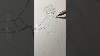 Drawing Satoru Gojo  Jujutsu kaisen shorts [upl. by Neelra]