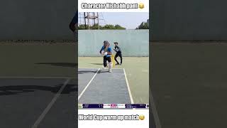 Rishabh pant in warm up match 🤣🤣 cricket [upl. by Daitzman245]