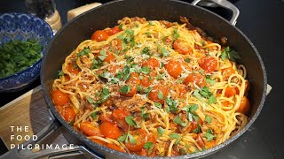 Sicilian Tuna Caper and Tomato Pasta  Quick and Easy Recipes [upl. by Keefe]