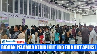 Ribuan Masyarakat Pencari Kerja Padati Job Fair Apeksi [upl. by Eignat]