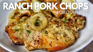 Crockpot Ranch Pork Chops amp Potatoes [upl. by Elok]