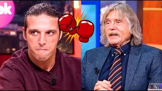 Johan Derksen verscheurt Ali B ‘Ontzettend irritante klootzak die straf verdient’ [upl. by Bonnibelle]