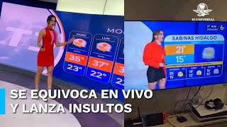 Se equivoca la chica del clima en plena transmisión en vivo y se viraliza [upl. by Stedmann]