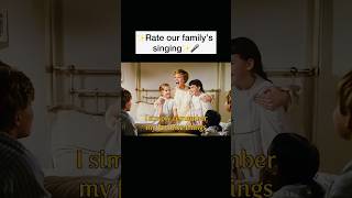 Rate our family’s singing 🎁littlemissoliveofficial soundofmusic shorts sharpefamilysingers [upl. by Adianes]