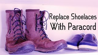 Shoelaces With Paracord And Aglets Episode 3 [upl. by Polky]