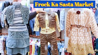 Frock Ka Sasta Wholesale Market Mumbai Biggest Frock Manufacturers Mumbai Kids Frocks Wholesalers [upl. by Akinahc416]