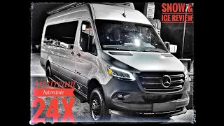 Airstream Interstate 24X  SnowIce Review Real world driving review [upl. by Ahseken]