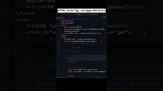 Mastering HTML Form Tag with Enctype Attribute A StepbyStep Guide htmlform codewithmayur [upl. by Orvil]