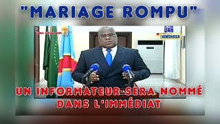 Félix Tshisekedi va nommer un Informateur Discours à la Nation [upl. by Negaem364]