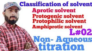 Classification of solvent  Aprotic solvent protophilic solventprotogenic and amphiprotic solvent [upl. by Arza]