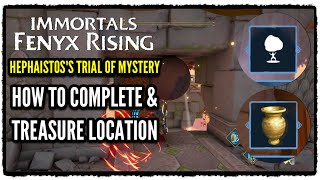 Immortals Fenyx Rising Hephaistoss Trial of Mystery Guide amp Treasure Chest Location A New God DLC [upl. by Elsey]