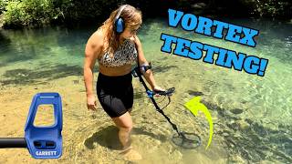 Garrett Vortex and Ghost Town Metal Detecting NEW Garrett Storm Metal Detector in ACTION [upl. by Yatnoj]