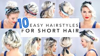 10 Easy Hairstyles for Short Hair With Headband  Milabu [upl. by Aloysius]