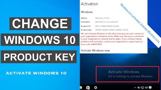 How To Change Windows 10 Product Key  Activate Windows 10 [upl. by Ecirtaed384]