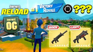 OG Fortnite Reload  I Found The Rarest Mythic Weapons In One Match  Victory Royale [upl. by Serafine]