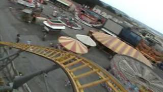 Mega Blitz Roller Coaster POV Coney Beach UK [upl. by Jeunesse]