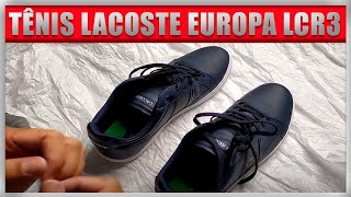 😃😄Unboxing Raiz Tênis Lacoste Europa Lcr3  Esse PREÇO está SENSACIONAL😲 [upl. by Nadnerb505]