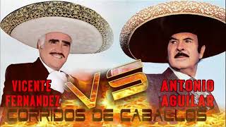 VICENTE FERNANDEZ VS ANTONIO AGUILAR Exitos  CORRIDOS DE CABALLOS [upl. by Attela684]