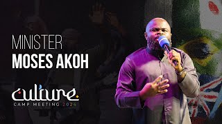 Min Moses Akoh Powerful Ministration at Camp Meeting 2024  CULTURE  Day 1 [upl. by Dadelos]