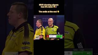 MVG showing players how it’s done 😂🎯  Subscribe for daily darts content darts mvg 180 [upl. by Conte493]