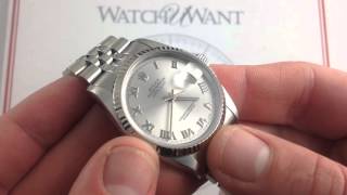 Rolex Oyster Perpetual Datejust 16234 Luxury Watch Review [upl. by Wong]