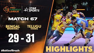 TeluguTitans win against BengalWarriorz  ProKabaddionStar [upl. by Ais]