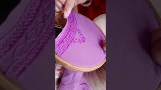 Stunning Hand Embroidery for Necklines amp Borders shorts trending jhalaksoni viralvideo [upl. by Htrowslle31]