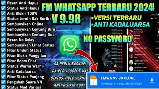 FM WhatsApp Terbaru 2024  Fouad WhatsApp v998 Anti Kadaluarsa [upl. by Davidoff]