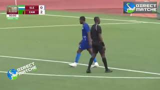 Zambia vs Sierra leone 20 all goals Highlights 2024 Sierra Leone vs Zambia Chipolopolo CAF [upl. by Anauqahs]