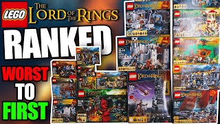 LEGO Worst to First  ALL LEGO Lord of the Rings Sets [upl. by Alene]