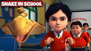 Shiva Cartoon  Snake in School  Kids Only [upl. by Yanehs25]