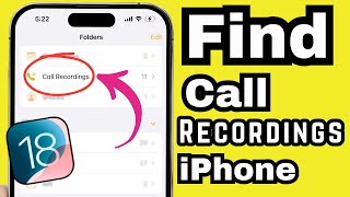 How to FIND Recorded Calls on iPhone in iOS 18 Heres Saved amp Share Recording iPhone 16 15 14 [upl. by Reid435]