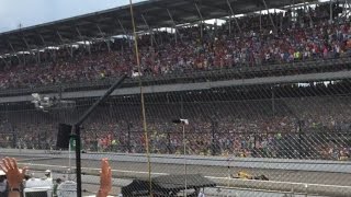 2016 Indianapolis 500 Finish from Tower Terrace Grandstand [upl. by Beshore610]