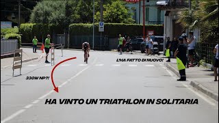 Più di 330w NP in un Triathlon  Triathlon Sprint di Salò 2024 🥇 [upl. by Anewor527]