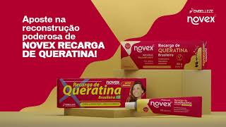 Aquele antes e depois de Novex Recarga de Queratina que vai te conquistar [upl. by Nnylasor]