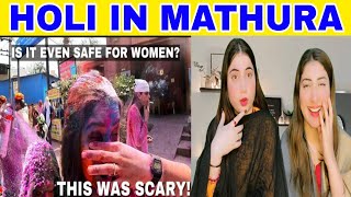 My HONEST EXPERIENCE Holi 2024 as a SOLO Female in MATHURA  Scary and EyeOpening [upl. by Statis]