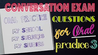 Questions for Spanish Oral Practice My School My Subjects My Studies [upl. by Ellesor]