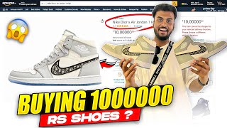 Buying 1000000 rs Nike Jordan Dior Shoes  😱 Worlds Rarest amp Costly Shoes Review [upl. by Nilyahs]