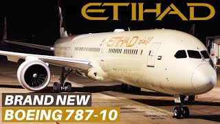 ETIHAD AIRWAYS Brand New BOEING 78710 Economy Bangkok  Abu Dhabi  Flight Review [upl. by Kessia567]