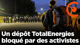 TotalEnergies  un dépôt pétrolier bloqué par des activistes écologistes en Belgique  26102024 [upl. by Ojeibbob]