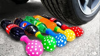 تجربة  سيارات العاب سيارات شرطة بالونات سيارات اطفالBest Crushing things with Car Compilation [upl. by Wenn]