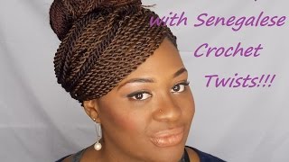 Style Me Simple  Senegalese Crochet Twist Styles [upl. by Tremayne301]