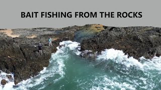 Bait fishing on the rocks [upl. by Gannie]