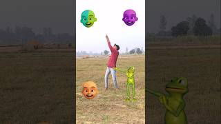 Upin ipin head to dancing frog joker gorilla amp red dame tu cosita magical vfx video shorts [upl. by Esimorp]