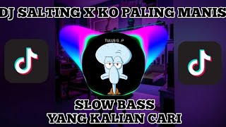 DJ SALTING X KO PALING MANIS SLOW BASS II VIRAL TIKTOK [upl. by Stover]