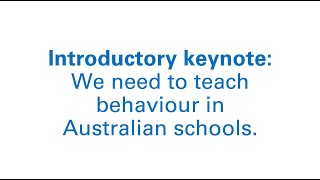 A Matter of Translation 2023  We need to teach behaviour in Australian schools [upl. by Innaig]