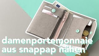 DIY  Damenportemonnaie aus SnapPap nähen [upl. by Sapphire]